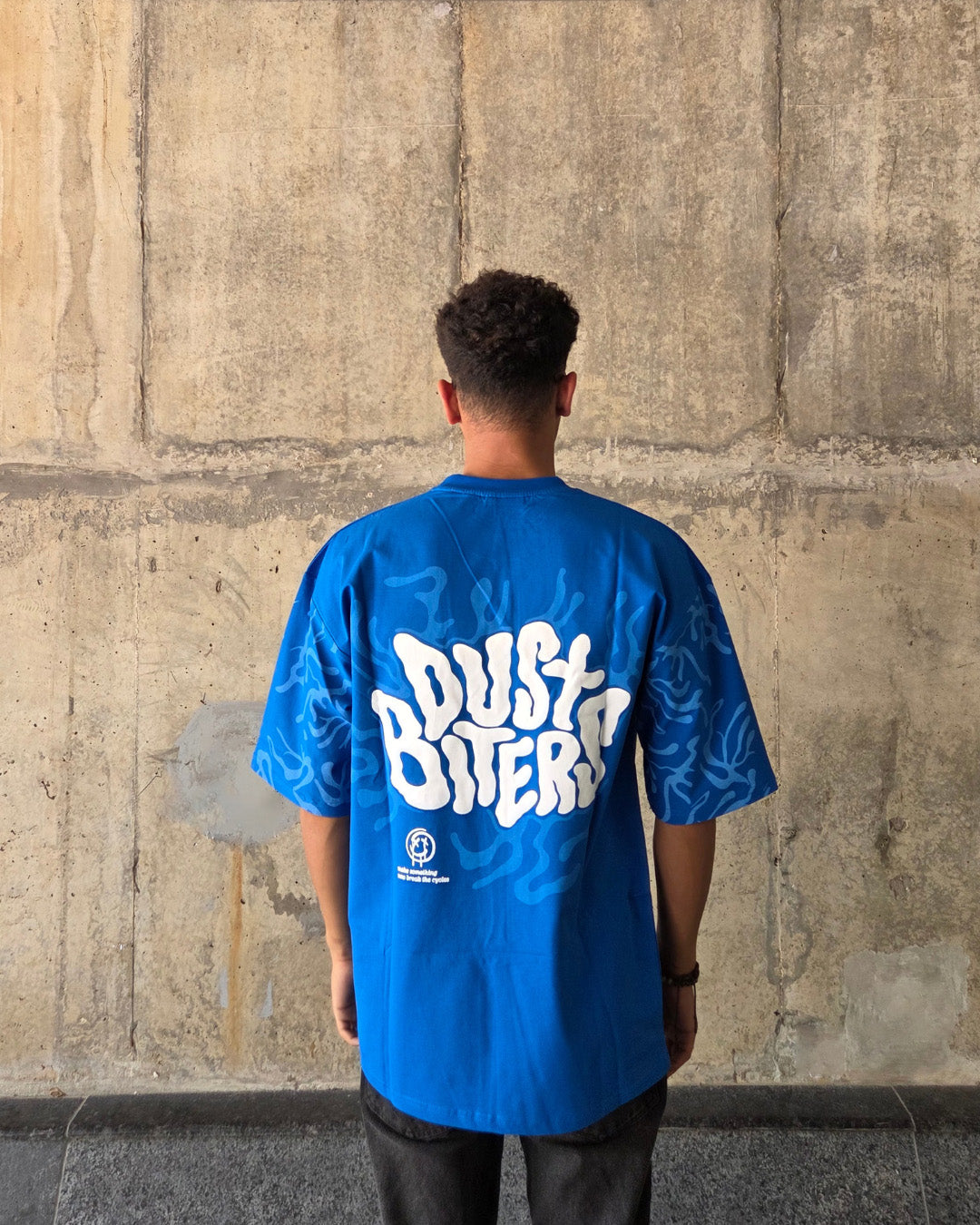 Dust Biters Dark Blue Oversized T-shirt