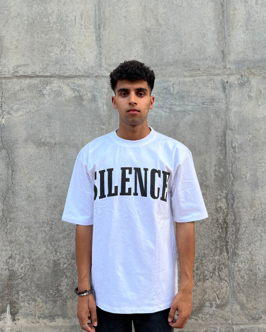 White Short-Sleeved, Oversized T-shirt