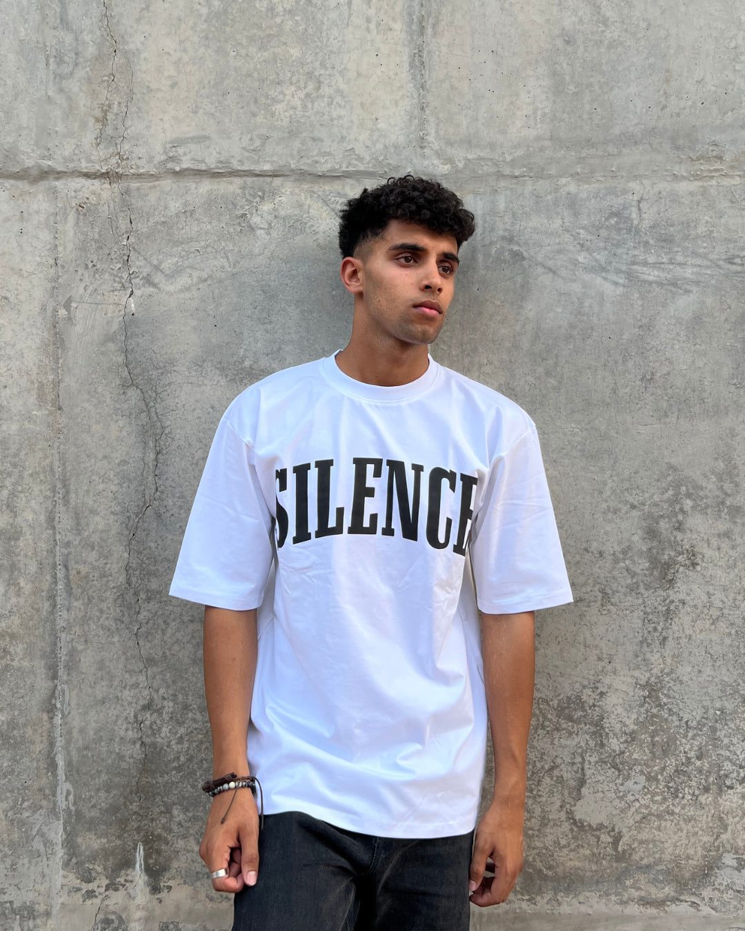 White Short-Sleeved, Oversized T-shirt