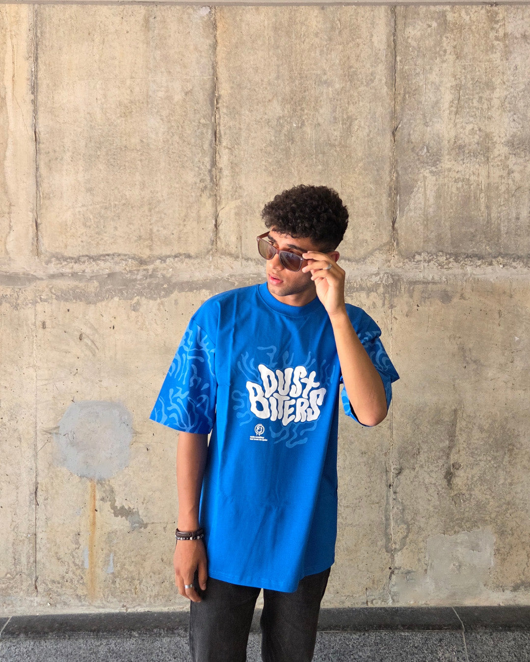 Dust Biters Dark Blue Oversized T-shirt