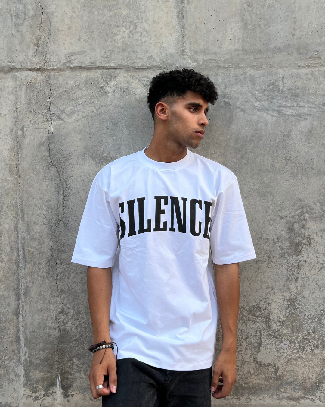 White Short-Sleeved, Oversized T-shirt