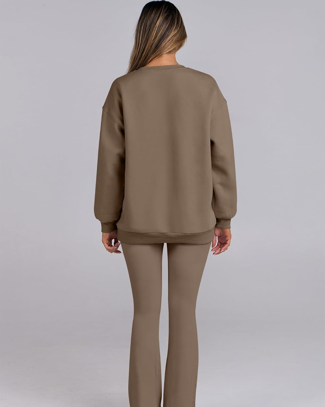 Women Brown Bootcut Flared High-Rise Trousers