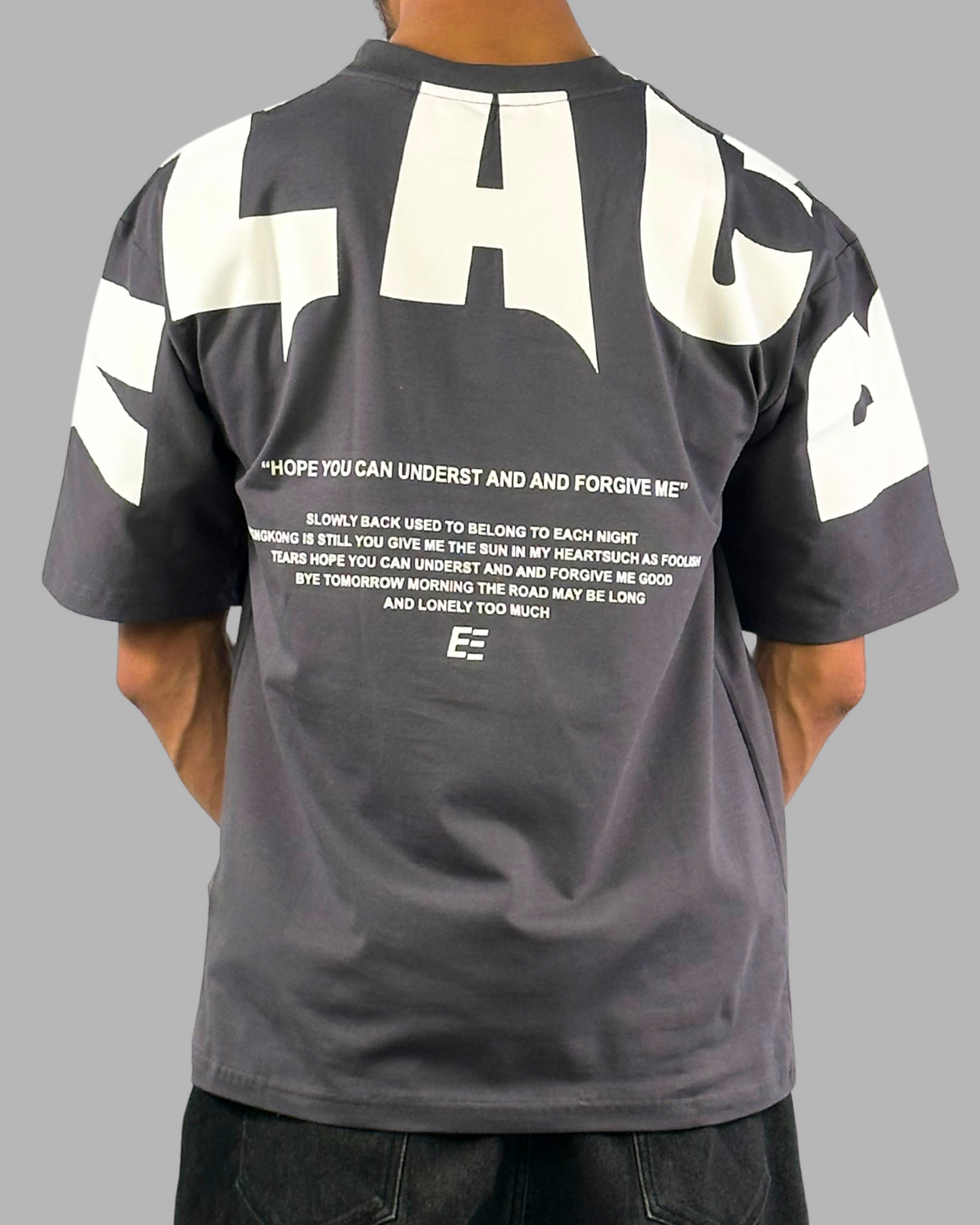 Grey Short-Sleeved, Oversized T-shirt