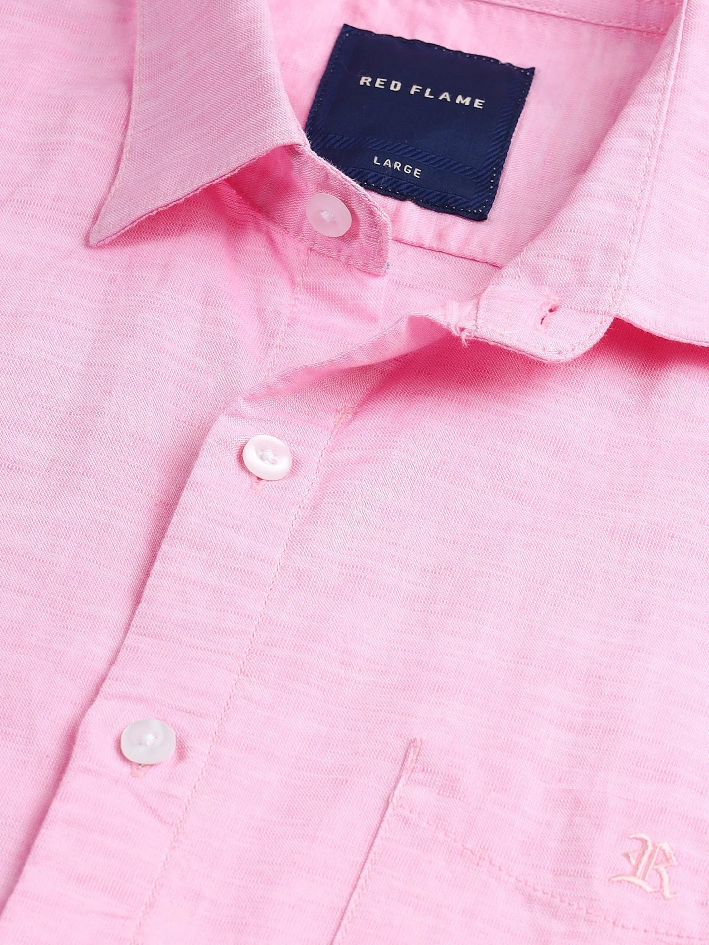 Premium Oxford Plain Pink Casual Shirt (SF)