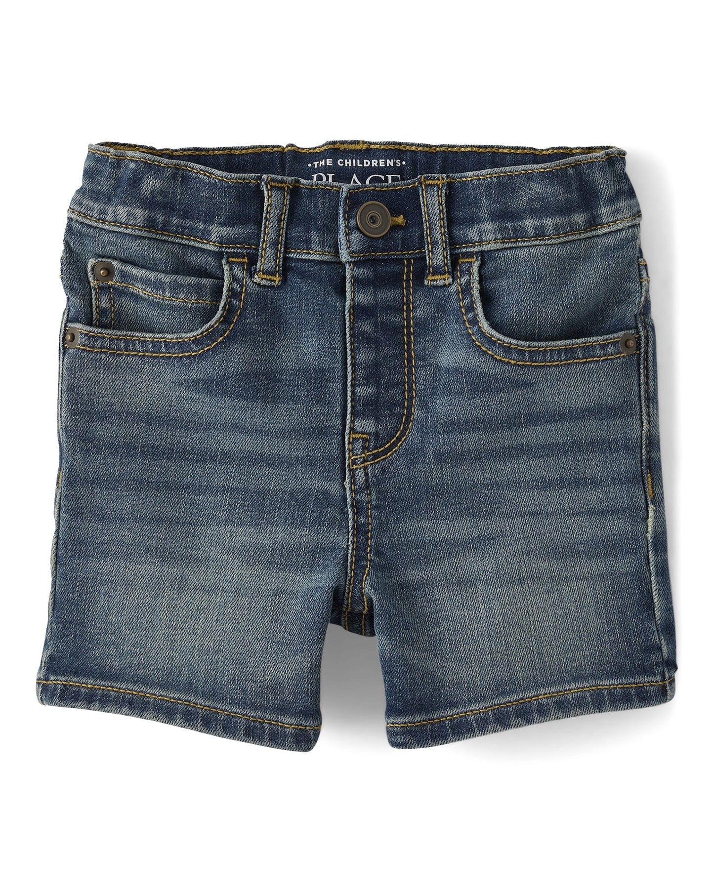 Kid's Dark Blue Straight Leg Shorts