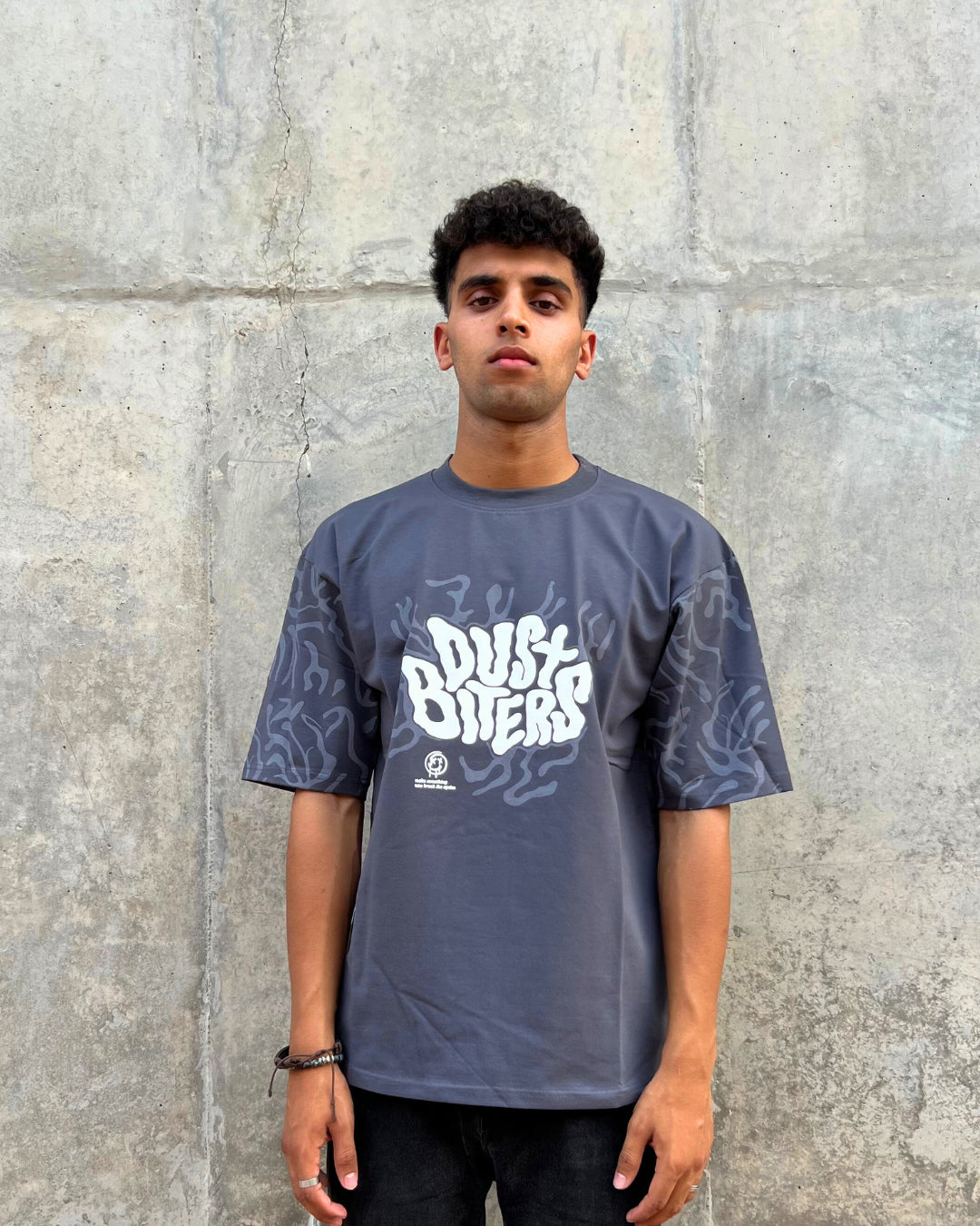 Dust Biter Dark Grey Oversized T-shirt