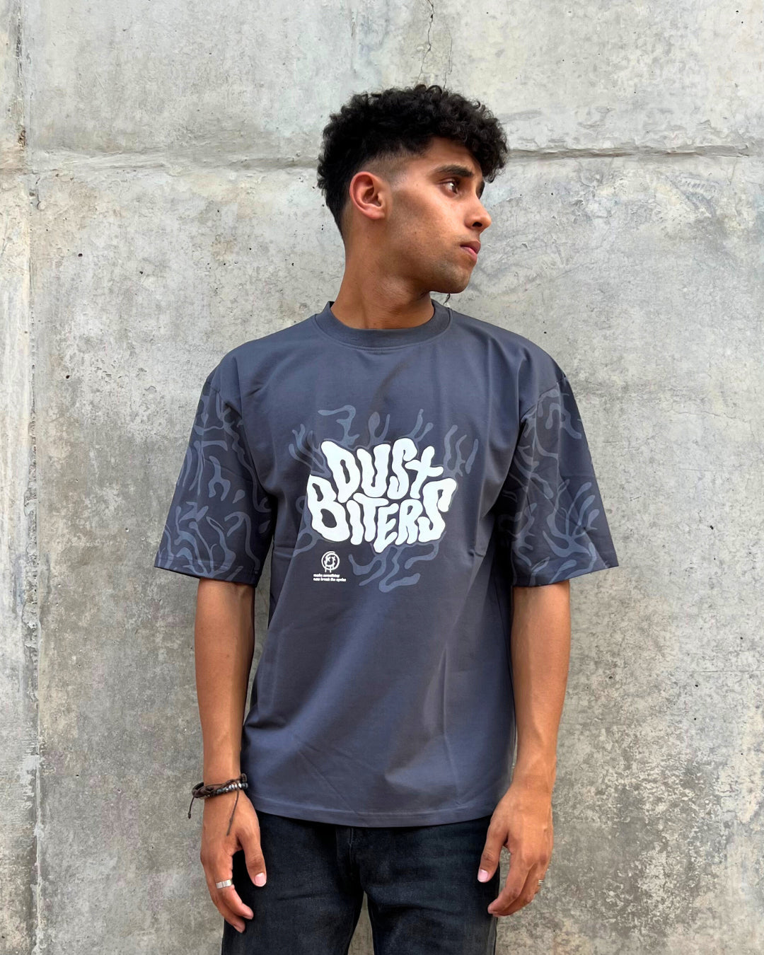 Dust Biter Dark Grey Oversized T-shirt
