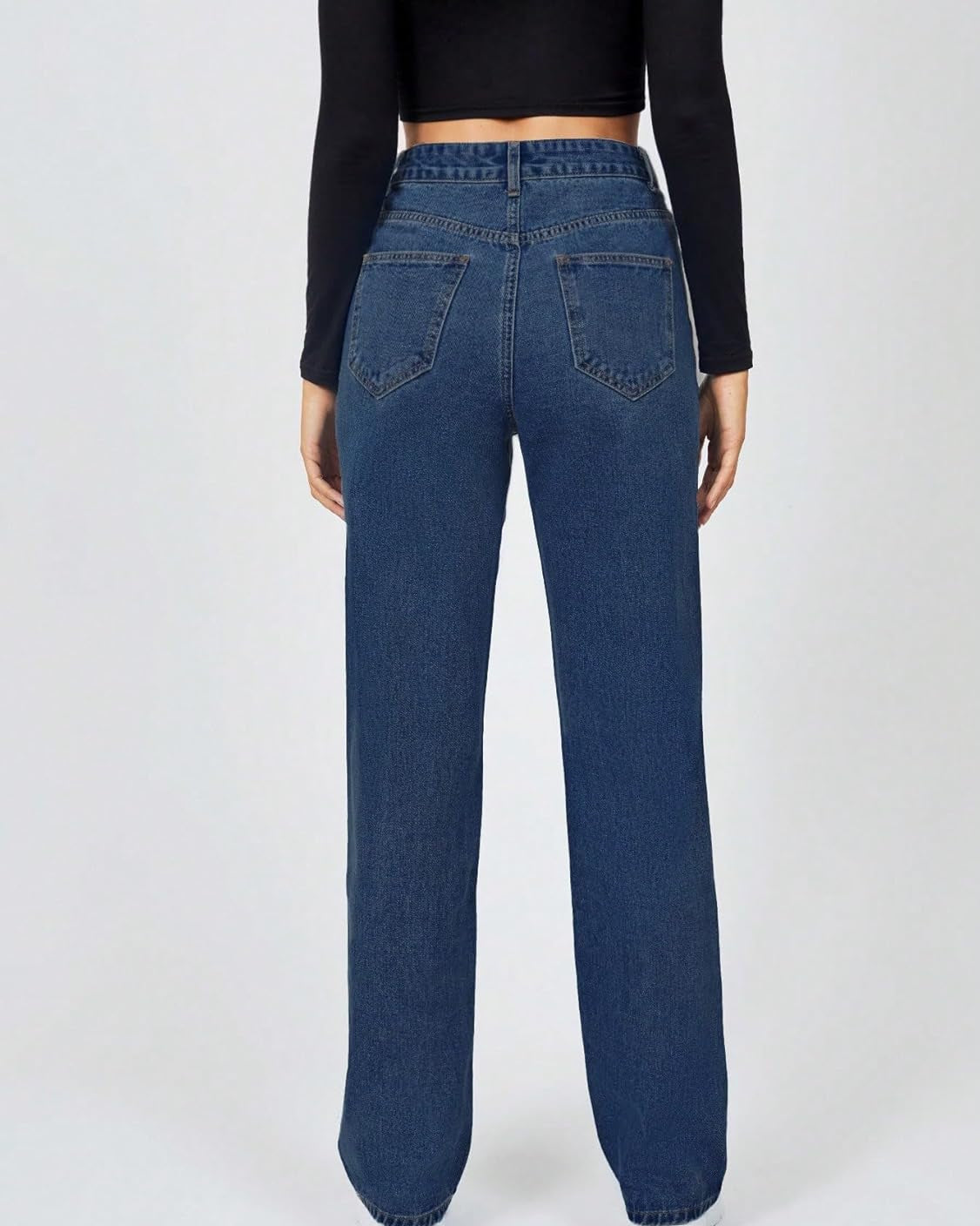 Womens straight-leg jeans