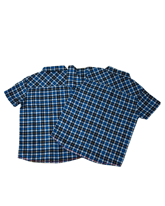 Boy's Blue with yellow Checks Shirt