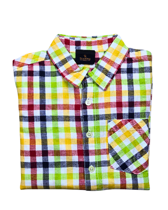 Boy's Multi Color Checks Shirts