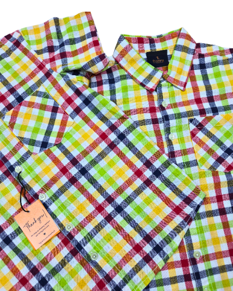 Boy's Multi Color Checks Shirts