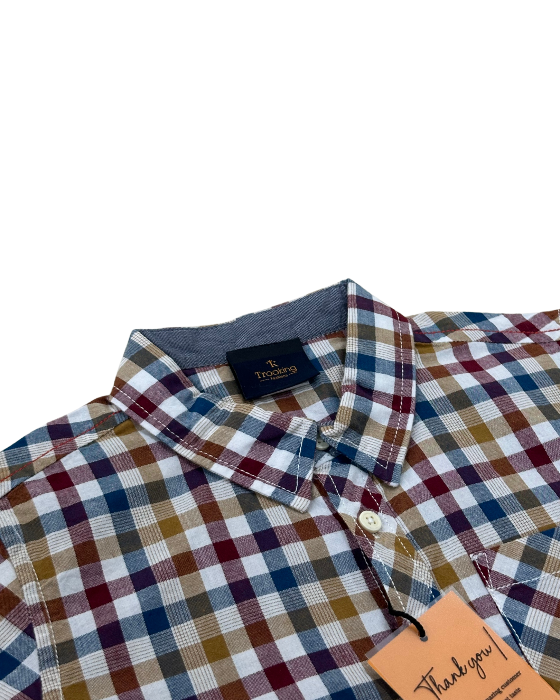 Boy's Multicolor Checks Shirt