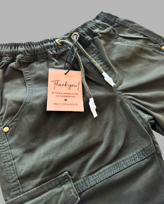 Dark Green Boys Boy's Cargo Pant