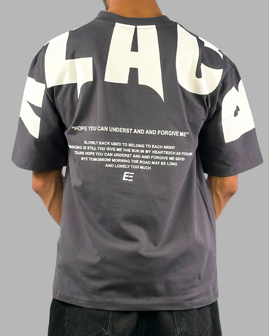 Grey Short-Sleeved, Oversized T-shirt