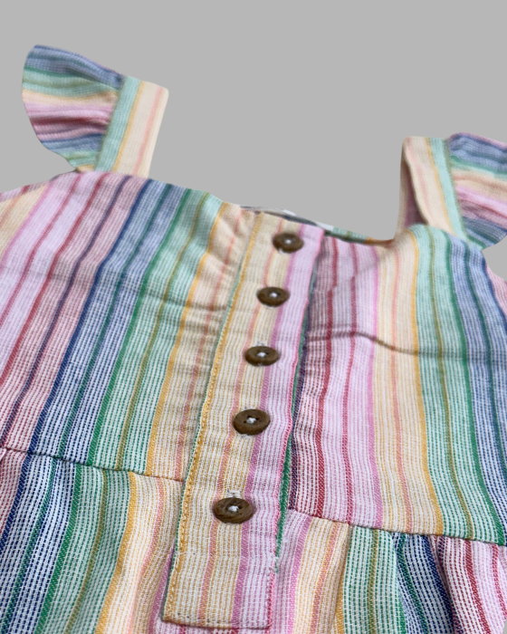 Light Pink With Multi Colour Jump Suit
