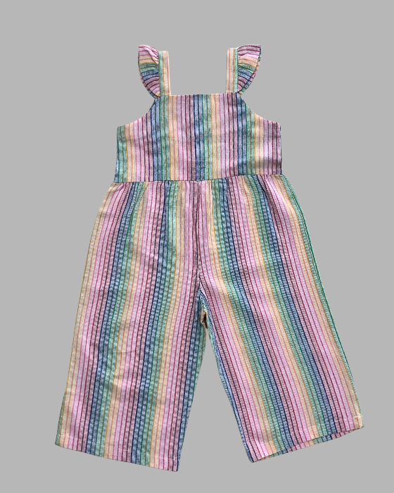 Light Pink With Multi Colour Jump Suit