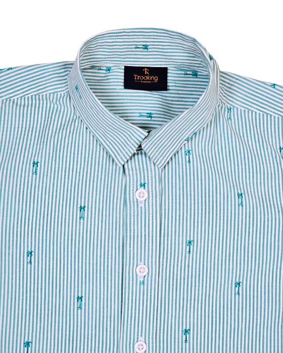 Mint Green Full Sleeves Shirts For Boys