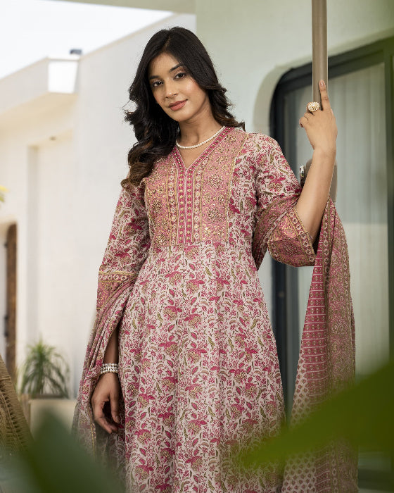 Pink_anarkali_kurta_set