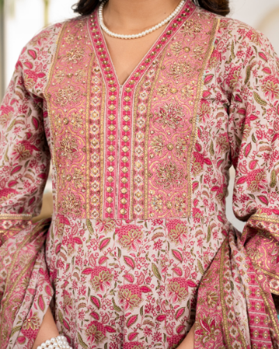 Pink_anarkali_kurta_set