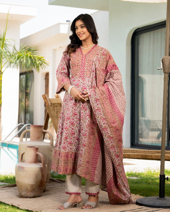 Pink_anarkali_kurta_set