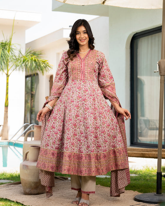 Pink_anarkali_kurta_set