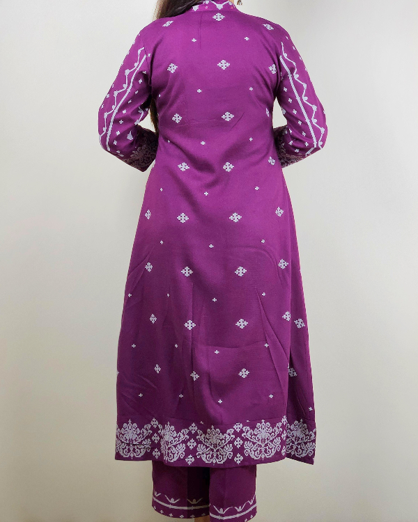 Black V Neck 2 Pcs Anarkali  Kurta Set